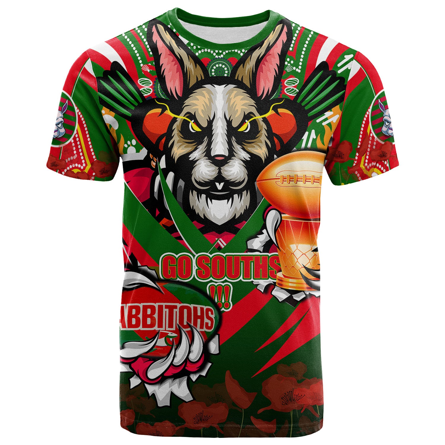 rabbitohs-premierships-rugby-t-shirt-custom-go-rabbitohs-champion-claw-scratch-aboriginal-culture-t-shirt