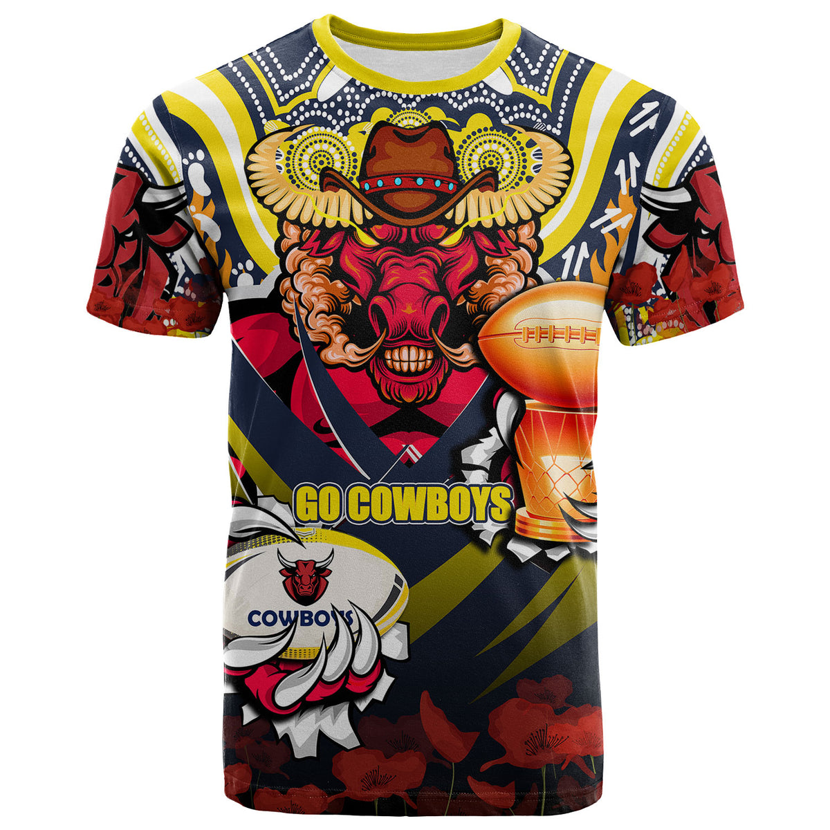 cowboys-premierships-rugby-t-shirt-custom-go-champion-cowboys-champion-claw-scratch-aboriginal-culture-t-shirt