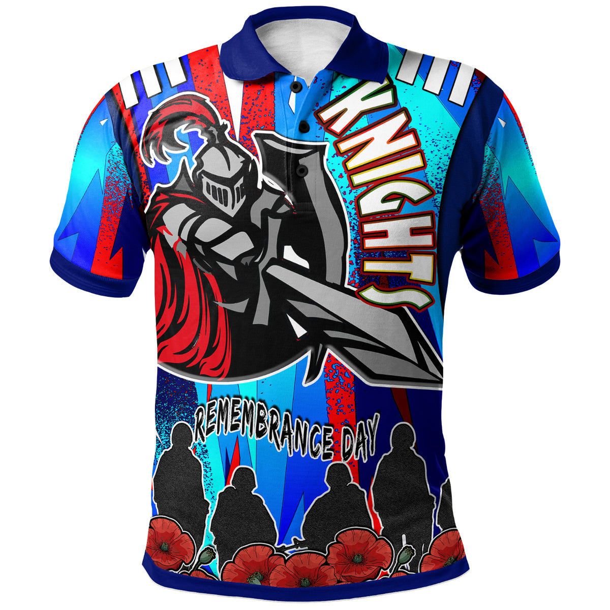 knights-rugby-polo-shirt-custom-knights-remembrance-day-and-poppies-polo-shirt
