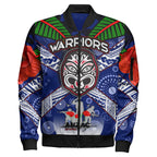 https-aussievibes-co-warriors-rugby-bomber-jacket-aboriginal-dot-art-anzac-day-warriors-with-poppy-flower-patterns-bomber-jacket