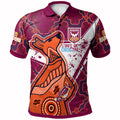 queensland-rugby-league-team-polo-shirt-custom-queensland-maroons-kangaroo-state-of-origin-dot-art-painting-splash-polo-shirt