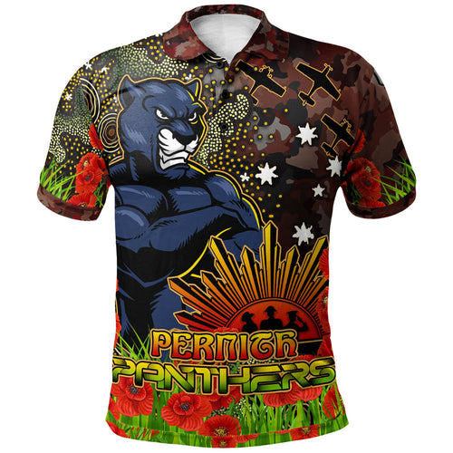 panthers-rugby-polo-shirt-custom-anzac-panthers-with-remembrance-poppy-and-indigenous-patterns-polo-shirt