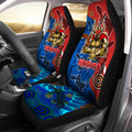 knights-aboriginal-rugby-car-seat-cover-custom-indigenous-knights-with-aussie-lizard-and-eagle