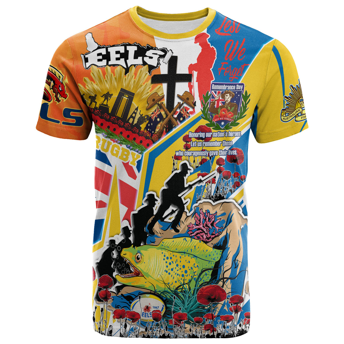 eels-rugby-t-shirt-custom-remembrance-eels-anzac-quote-with-poppy-and-rosemary-t-shirt