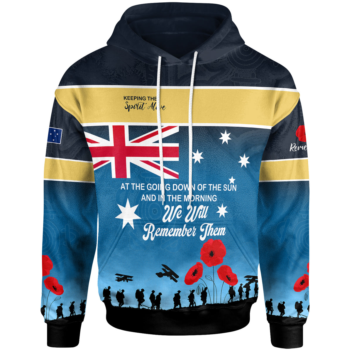australia-gold-coast-anzac-custom-hoodie-keeping-the-spirit-alive-hoodie