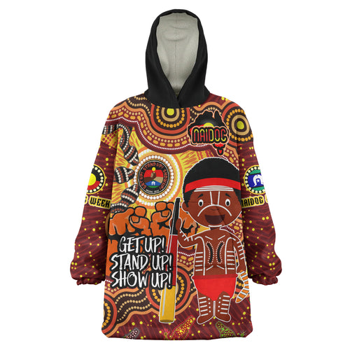 australia-naidoc-week-2023-wearable-blanket-hoodie-aussie-naidoc-boy-with-animals-in-aboriginal-inspired-and-torres-strait-islander-culture-wearable-blanket-hoodie