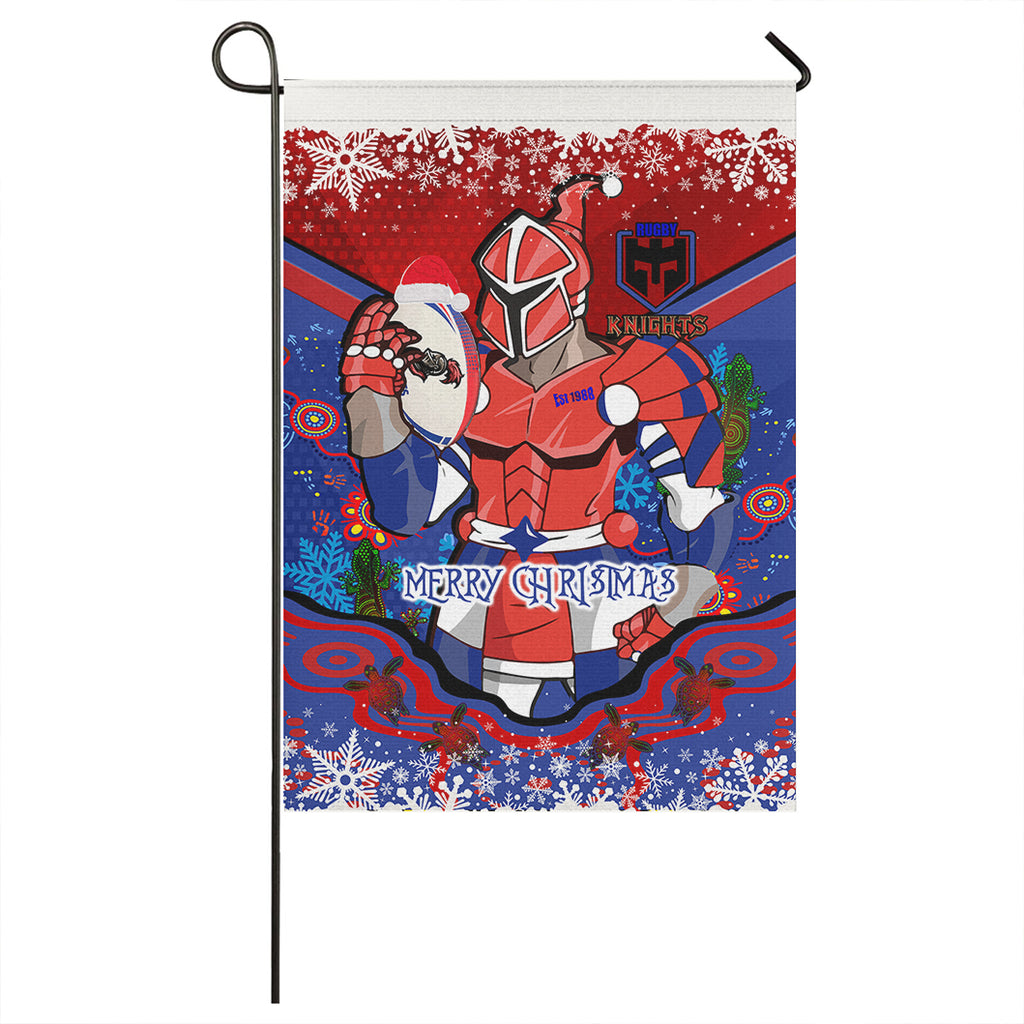 knights-rugby-christmas-flag-custom-merry-christmas-newcastle-knights-indigenous-flag