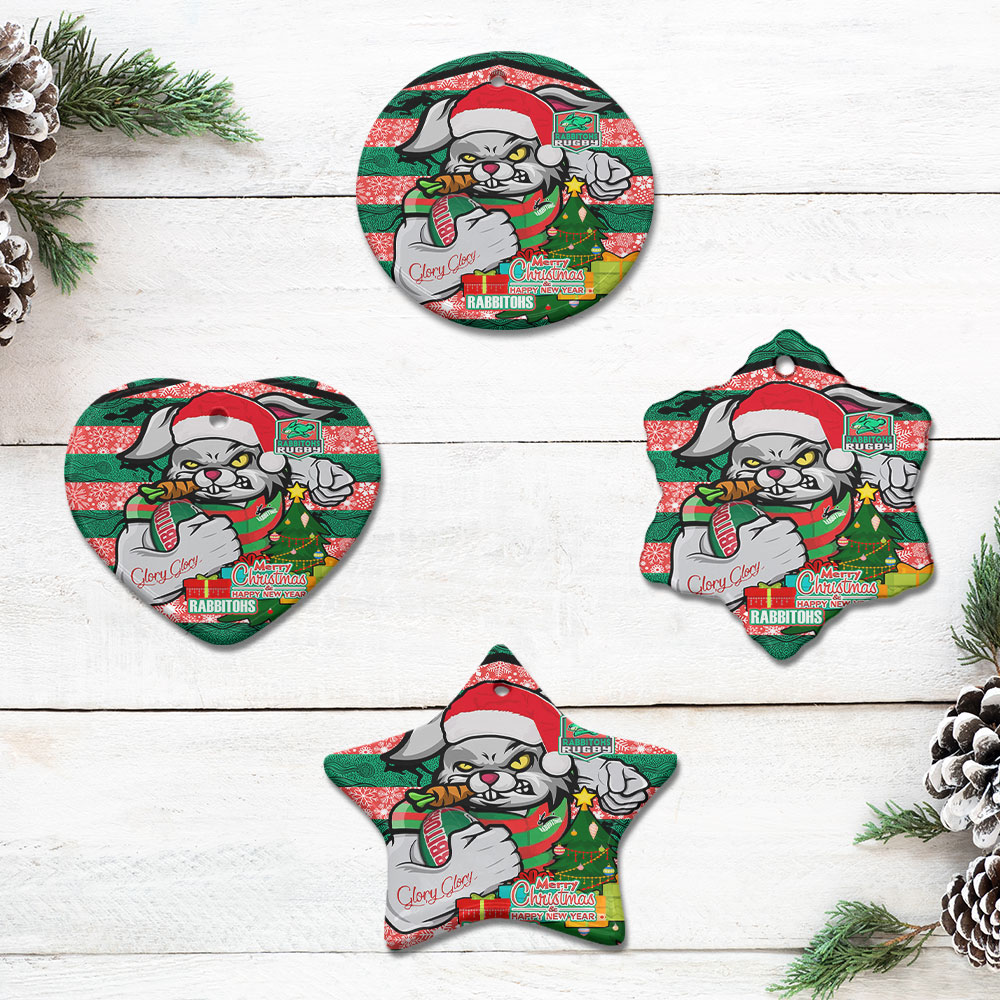 rabbitohs-christmas-rugby-ornament-merry-christmas-super-rabbitohs-with-rugby-ball-and-aboriginal-patterns-ornament