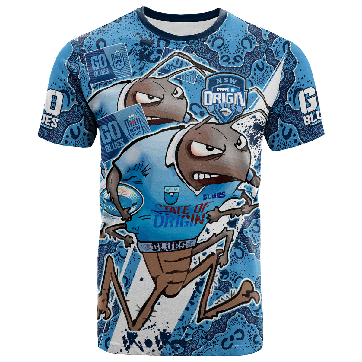 new-south-wales-rugby-league-team-t-shirt-custom-nsw-blues-super-cockroaches-with-aboriginal-culture-state-of-origin-t-shirt
