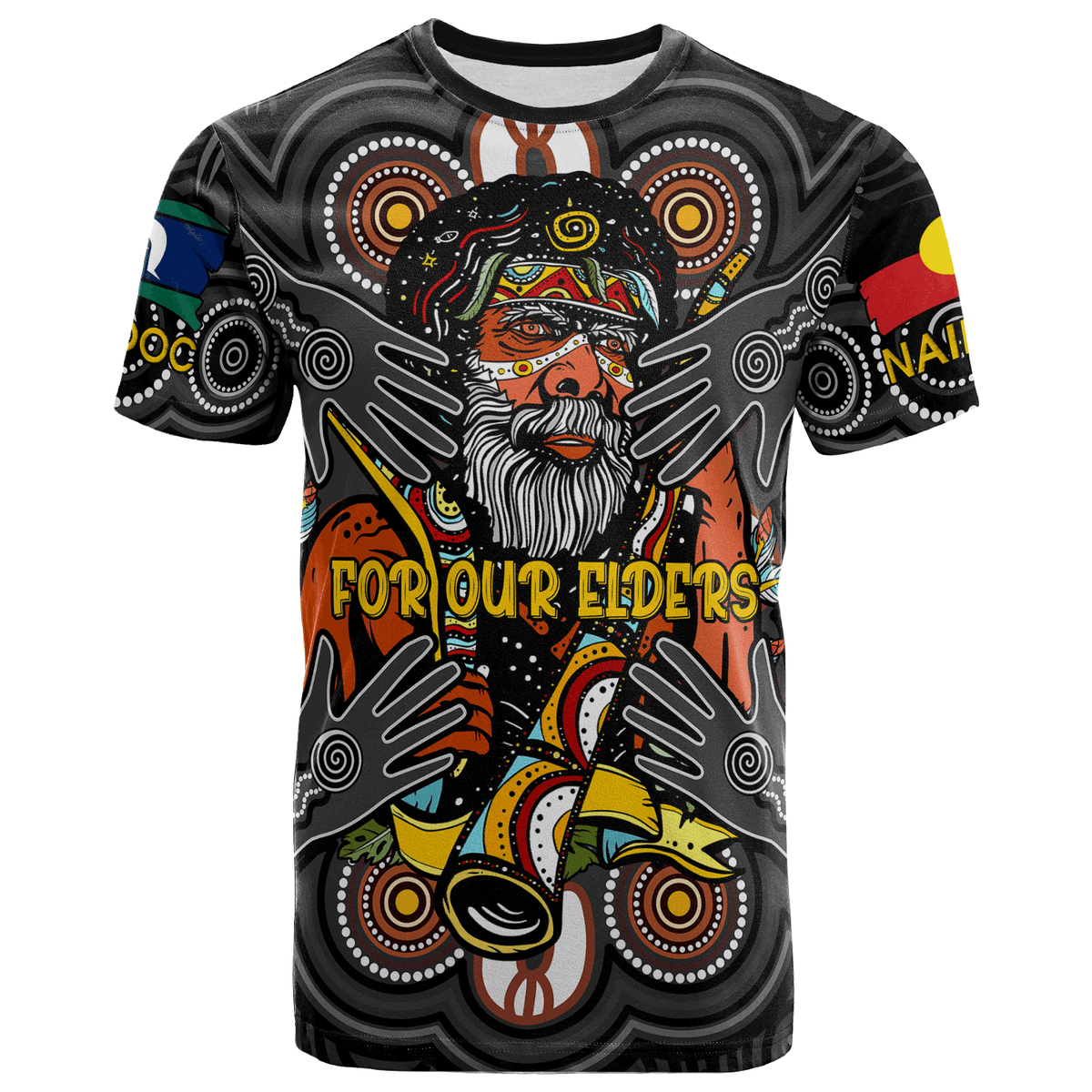australia-naidoc-week-2023-t-shirt-custom-for-our-elders-the-wisdom-keepers-aboriginal-inspired-t-shirt