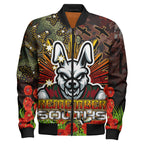 rabbitohs-rugby-bomber-jacket-anzac-souths-with-remembrance-poppy-and-indigenous-patterns-bomber-jacket