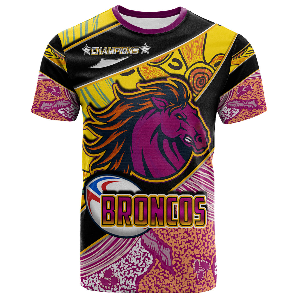 broncos-rugby-t-shirt-custom-broncos-horse-rugby-with-aboriginal-dot-painting-personalised-player-and-number-t-shirt