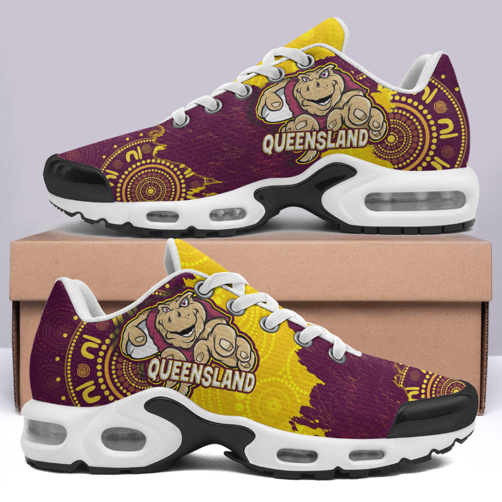 queensland-rugby-cushion-shoes-qld-cane-toad-state-of-origin-aboriginal-wrap-cushion-running-shoes