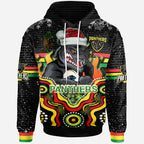 panthers-rugby-christmas-hoodie-custom-christmas-indigenous-penrith-panthers-personalised-name-and-number-hoodie