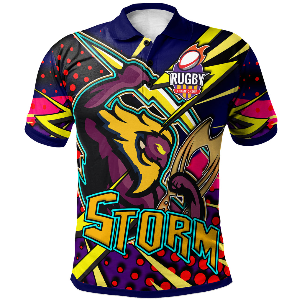 storm-rugby-polo-shirt-custom-storm-and-thunder-rugby-nrl-grand-final-style-of-dot-background-personalised-player-and-number-polo-shirt