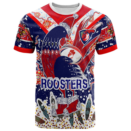 roosters-rugby-christmas-t-shirt-custom-merry-christmas-sydney-roosters-indigenous-t-shirt