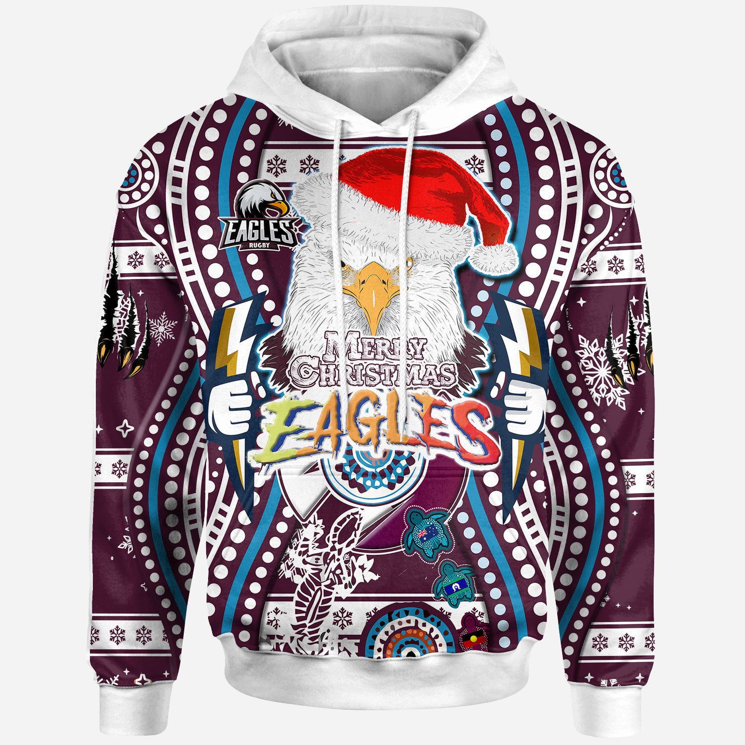 sea-eagles-rugby-christmas-hoodie-merry-christmas-super-manly-sea-eagles-indigenous-hoodie