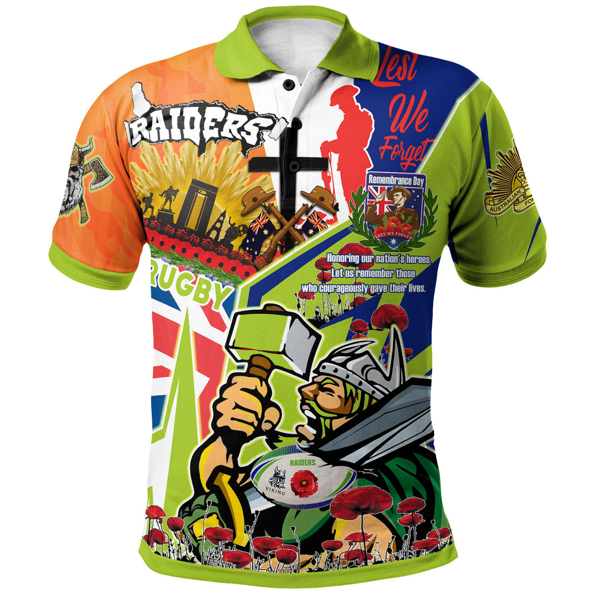 raiders-rugby-polo-shirt-custom-remembrance-raiders-anzac-quote-with-poppy-and-rosemary-polo-shirt
