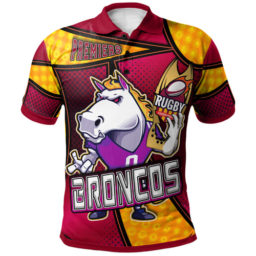 broncos-rugby-polo-shirt-custom-broncos-horse-rugby-nrl-grand-final-with-dot-painting-personalised-player-and-number-polo-shirt