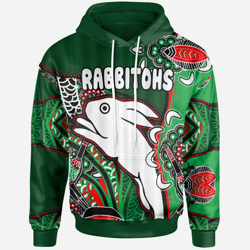 south-sydney-rabbitohs-rugby-custom-hoodie-indigenous-dreaming-rabbitohs