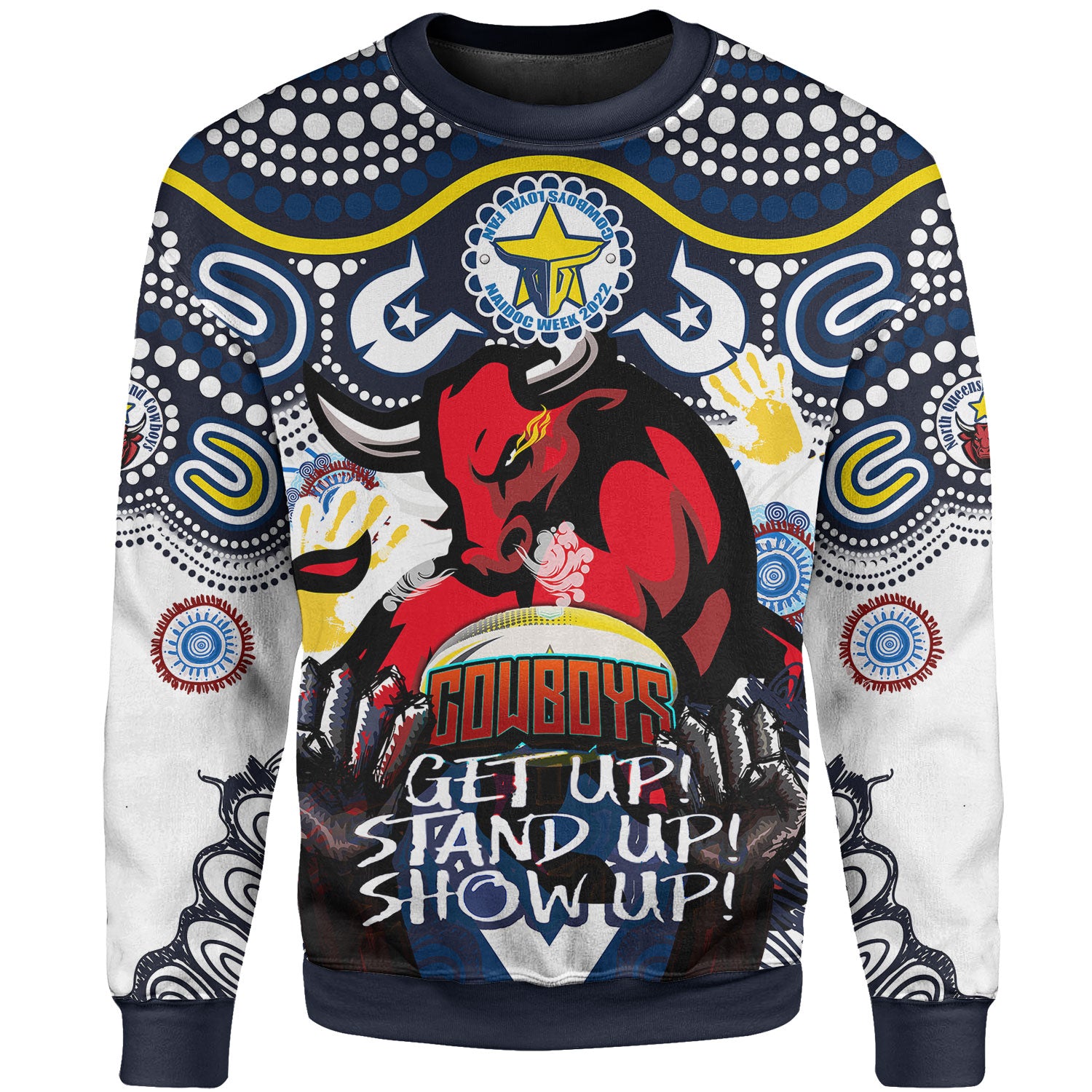 cowboys-rugby-naidoc-sweatshirt-custom-indigenous-north-queensland-cowboys-getting-up-standing-up-and-showing-up-sweatshirt