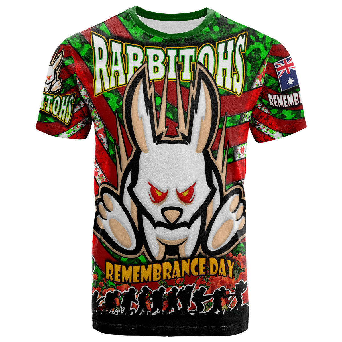 rabbitohs-rugby-t-shirt-custom-raider-lest-we-forget-and-poppies-t-shirt
