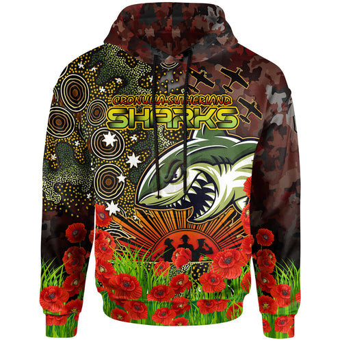 sharks-rugby-hoodie-custom-anzac-sharks-with-remembrance-poppy-and-indigenous-patterns-hoodie