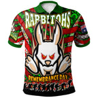 rabbitohs-rugby-polo-shirt-custom-rabbitohs-remembrance-day-and-poppies-polo-shirt