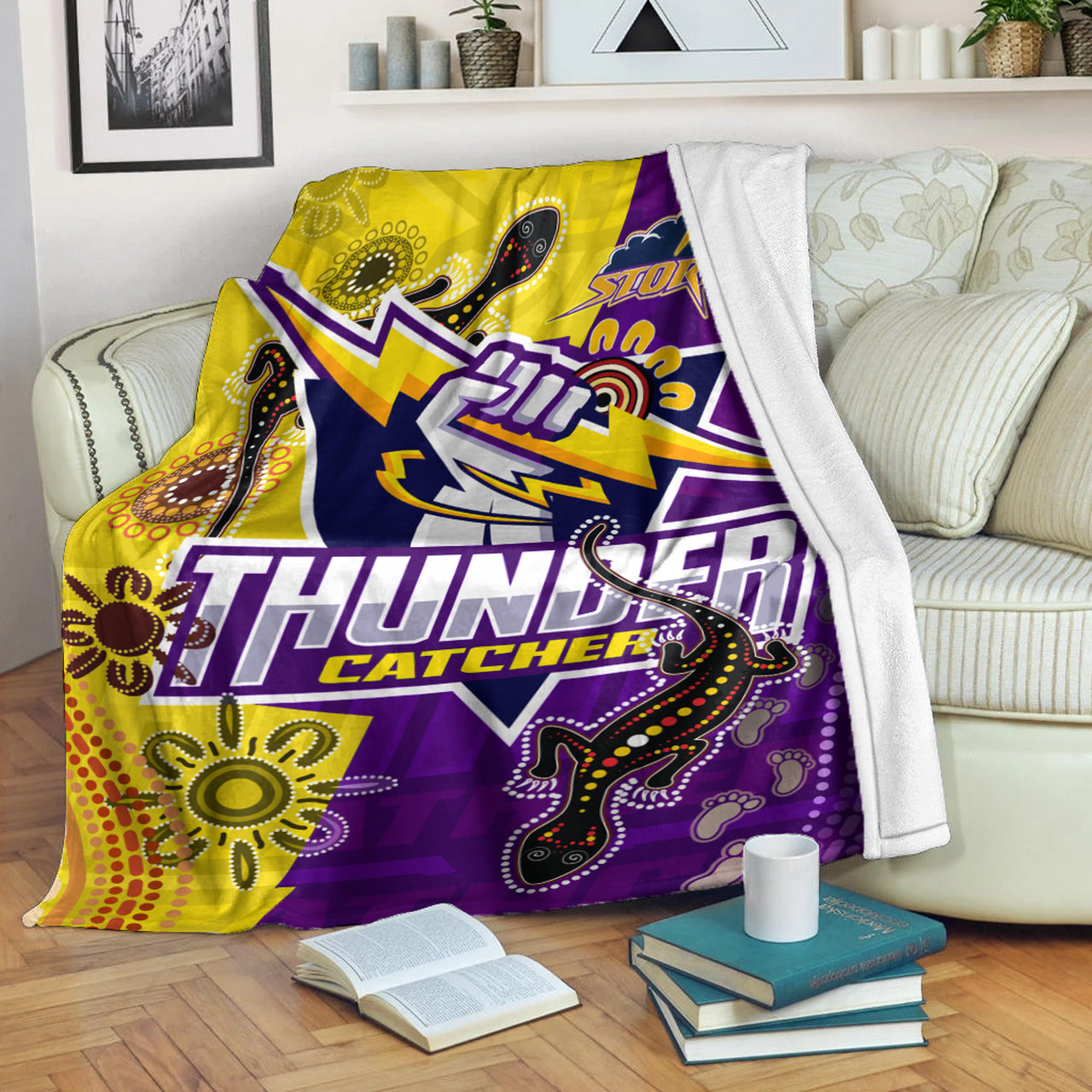 storm-aboriginal-rugby-custom-blanket-the-indigenous-storm-thunder-catcher