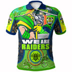 raiders-rugby-polo-shirt-custom-we-are-raiders-mascot-with-aboriginal-art-polo-shirt