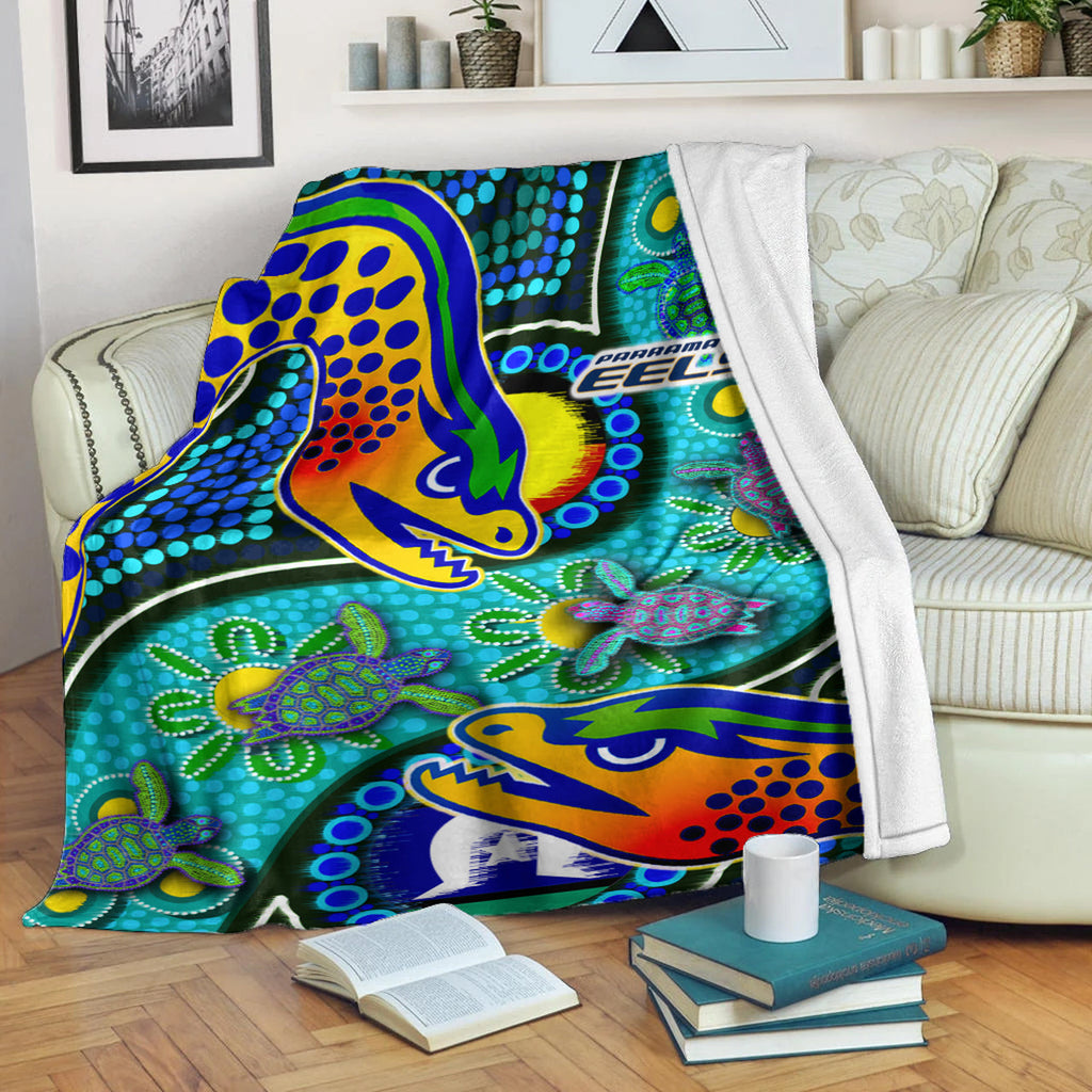 eels-rugby-custom-blanket-indigenous-eels-with-aboriginal-and-torres-strait-islander-flag