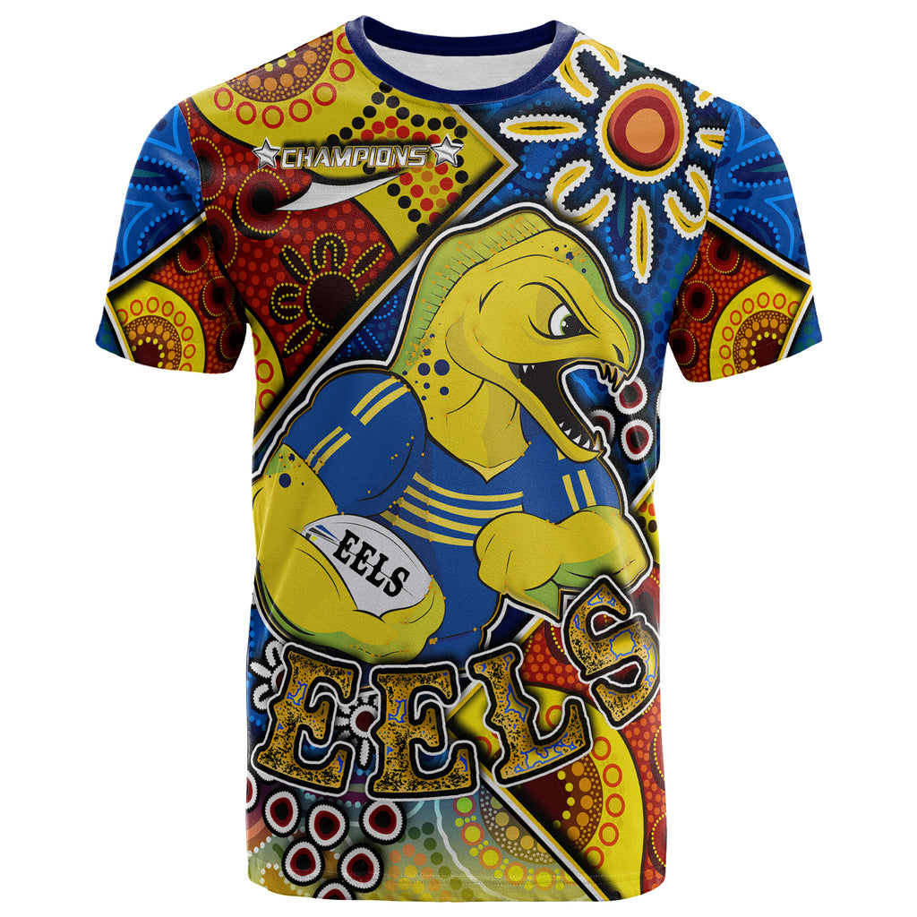 eels-rugby-t-shirt-custom-eels-rugby-ball-with-aboriginal-art-personalised-player-and-number-t-shirt