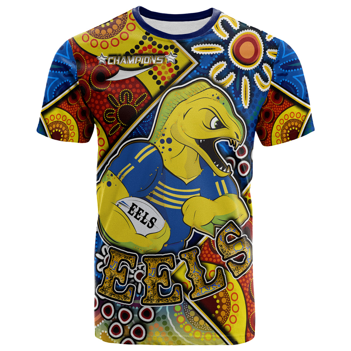 eels-rugby-t-shirt-custom-eels-rugby-ball-with-aboriginal-art-personalised-player-and-number-t-shirt