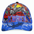 knights-rugby-custom-cap-the-indigenous-knights-watercolor-dot-painting-with-aboriginal-sun
