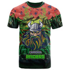 raiders-rugby-hoodie-aboriginal-dot-art-raiders-with-poppy-flower-hoodie