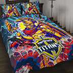 titans-aboriginal-custom-rugby-quilt-bed-set-the-indigenous-titans-warriors-with-aboriginal-lizard-and-sun