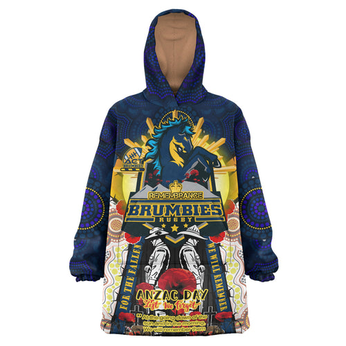 brumbies-rugby-custom-snug-hoodie-remembrance-canberra-act-brumbies-with-indigenous-patterns-and-poppy-flowers-oodie-blanket