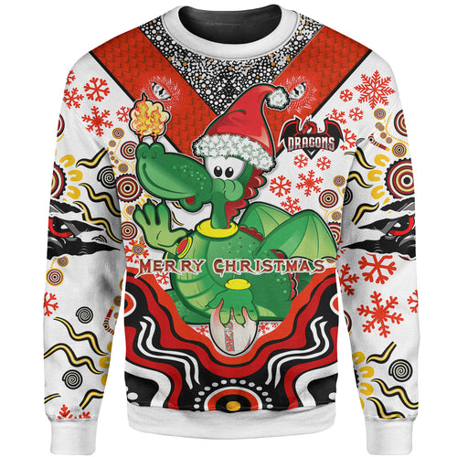 st-george-rugby-christmas-sweatshirt-custom-christmas-green-dragons-indigenous-sweatshirt