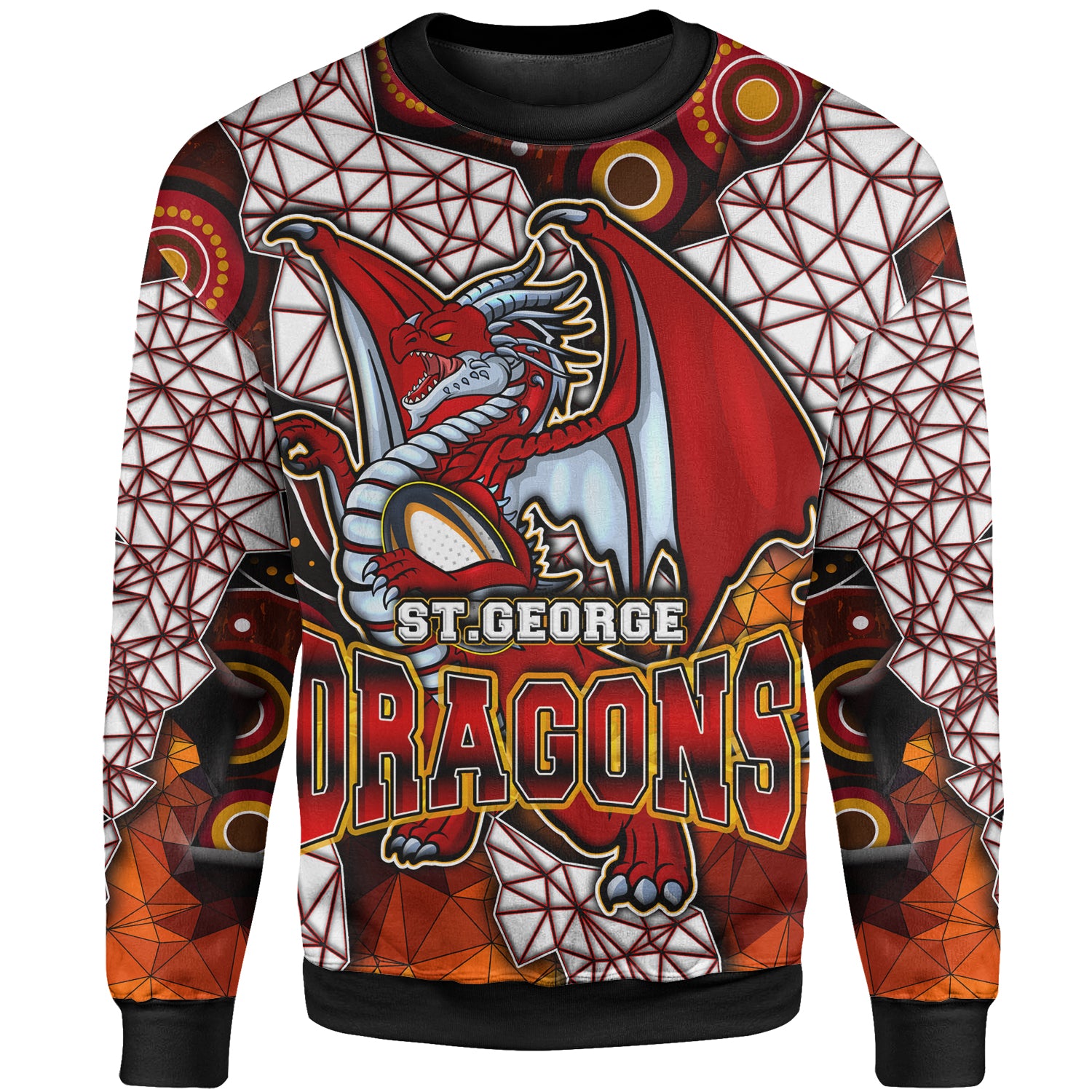 st-george-rugby-sweatshirt-custom-dragon-fire-rugby-with-aboriginal-art-personalised-player-sweatshirt