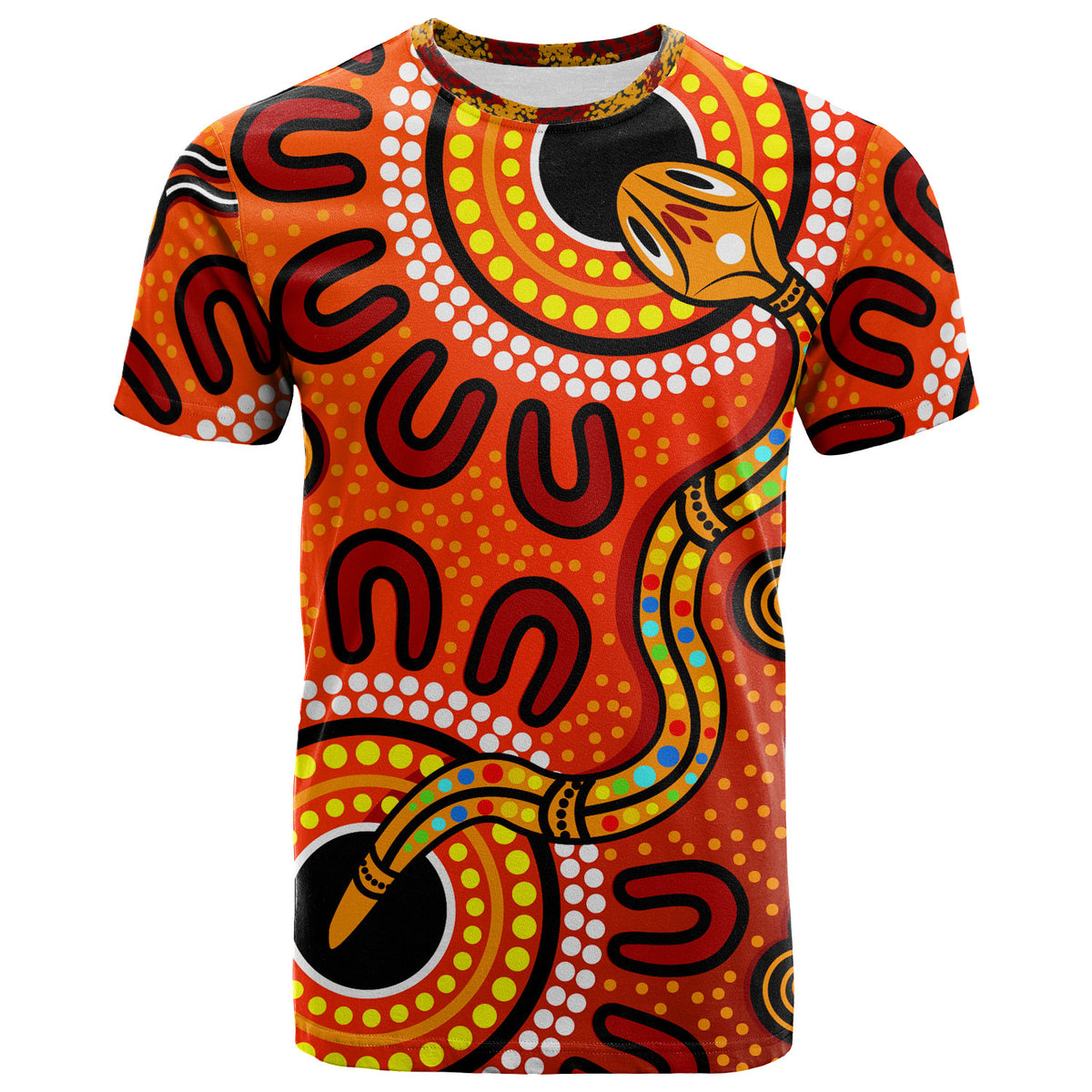 australia-aboriginal-inspired-dreamtime-t-shirt-custom-indigenous-rainbow-serpent