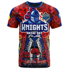 knights-rugby-anzac-custom-watercolour-t-shirt-remembrance-indigenous-newcastle-knights-with-poppy-flower-home-and-away