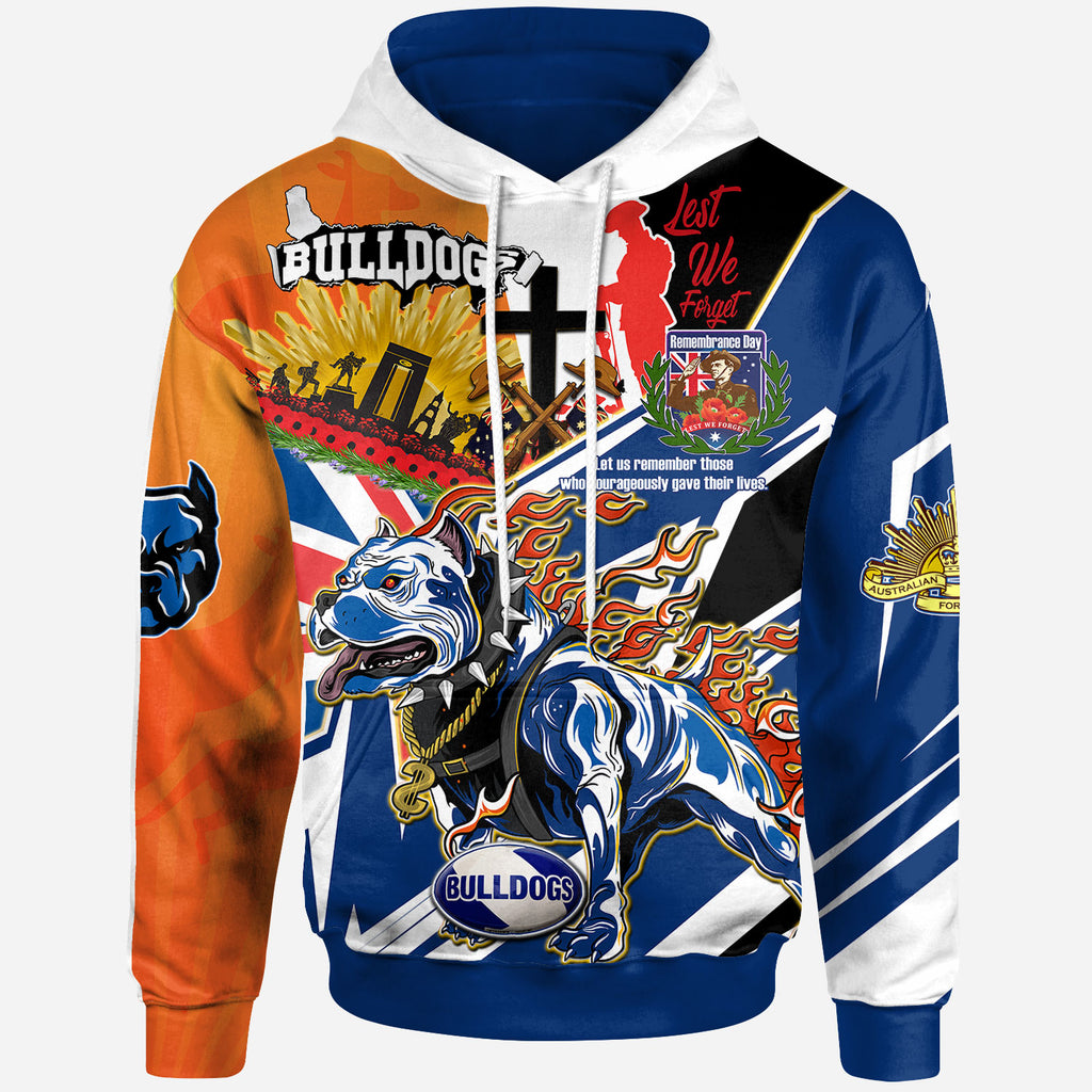 bulldogs-rugby-hoodie-custom-remembrance-bulldogs-anzac-quote-with-poppy-and-rosemary-hoodie