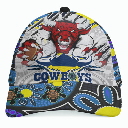 cowboys-rugby-custom-aboriginal-cap-indigenous-queensland-super-cows-with-sea-turtle-scratch-style