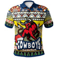cowboys-rugby-christmas-polo-shirt-custom-xmas-cowboys-christmas-balls-snowflake-with-aboriginal-patterns-polo-shirt