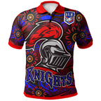 nrlw-knights-rugby-polo-shirt-custom-knights-womens-rugby-league-aboriginal-style-player-and-number-woman-polo-shirt