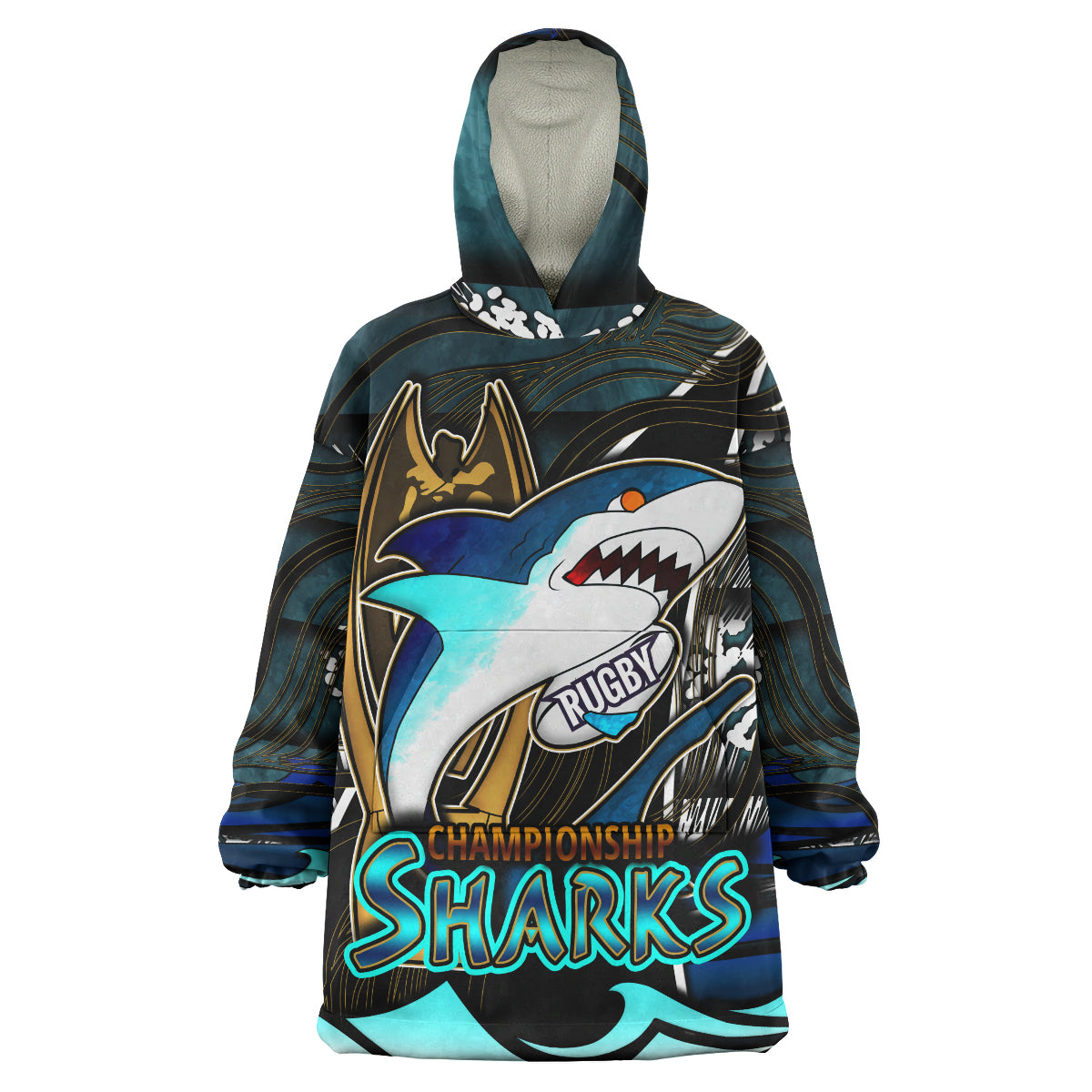 sharks-rugby-snug-hoodie-custom-sharks-league-final-series-champions-personalised-name-and-number-oodie-blanket