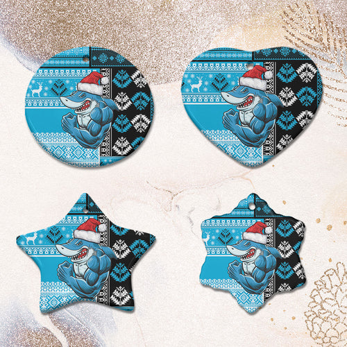 sharks-rugby-ornaments-custom-christmas-snowflakes-sharks-mascot-ornaments