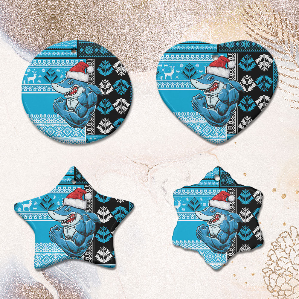 sharks-rugby-ornaments-custom-christmas-snowflakes-sharks-mascot-ornaments