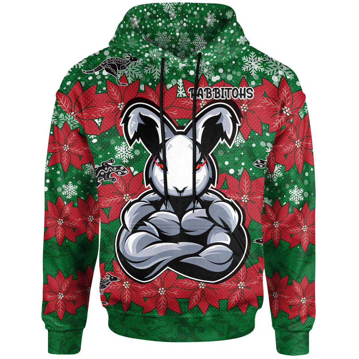 rabbitohs-christmas-rugby-hoodie-custom-indigenous-super-rabbitohs-hoodie