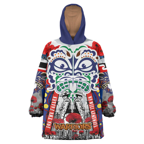 warriors-rugby-anzac-watercolor-custom-snug-hoodie-remembrance-new-zealand-warriors-with-maori-tino-rangatiratanga-flag-oodie-blanket